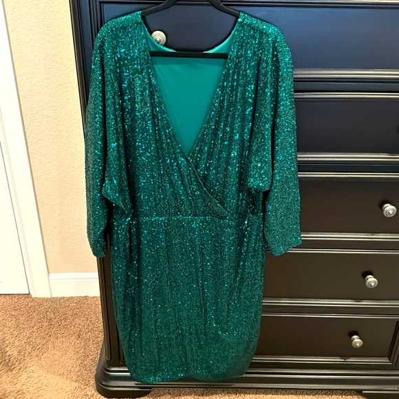 Eloquii | Dresses | Nwt Eloquii Green Sequin Dress Plus | Poshmark
